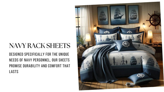 Experience Unmatched Comfort with Our Navy Rack Sheets - Rack Sheets