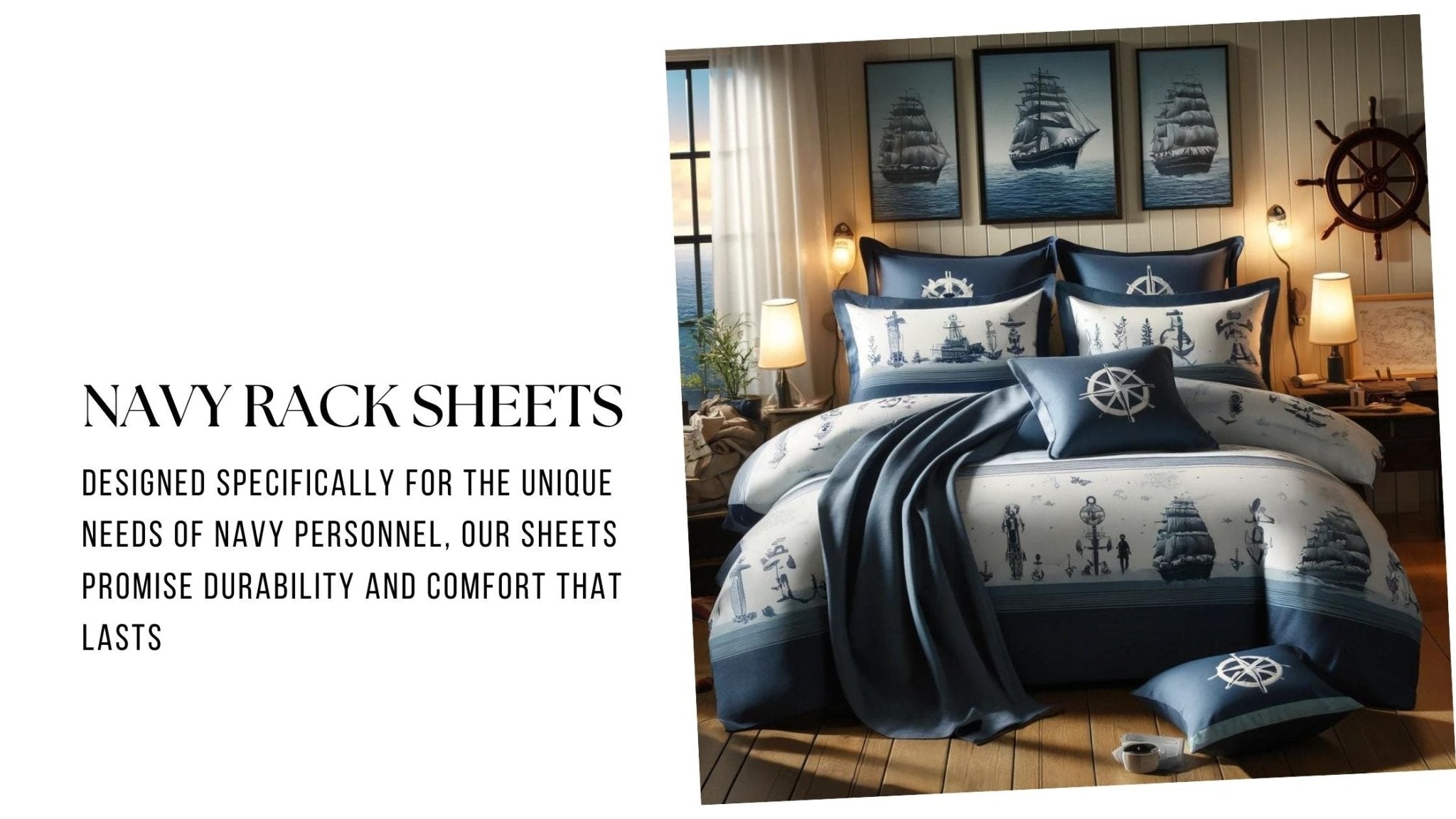 Experience Unmatched Comfort with Our Navy Rack Sheets